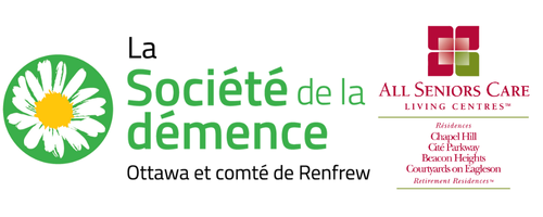 Webinaire du Mois de la sensibilisation à la maladie d'Alzheimer 2026 – DSORC et All Seniors Care (logos combinés), en français